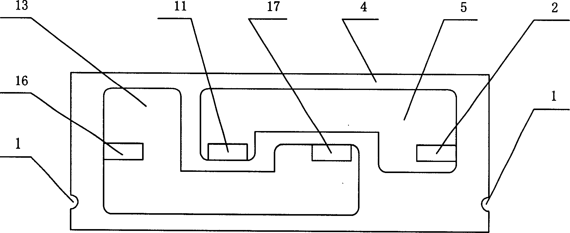 Liquid tube for electrohydraulic chip