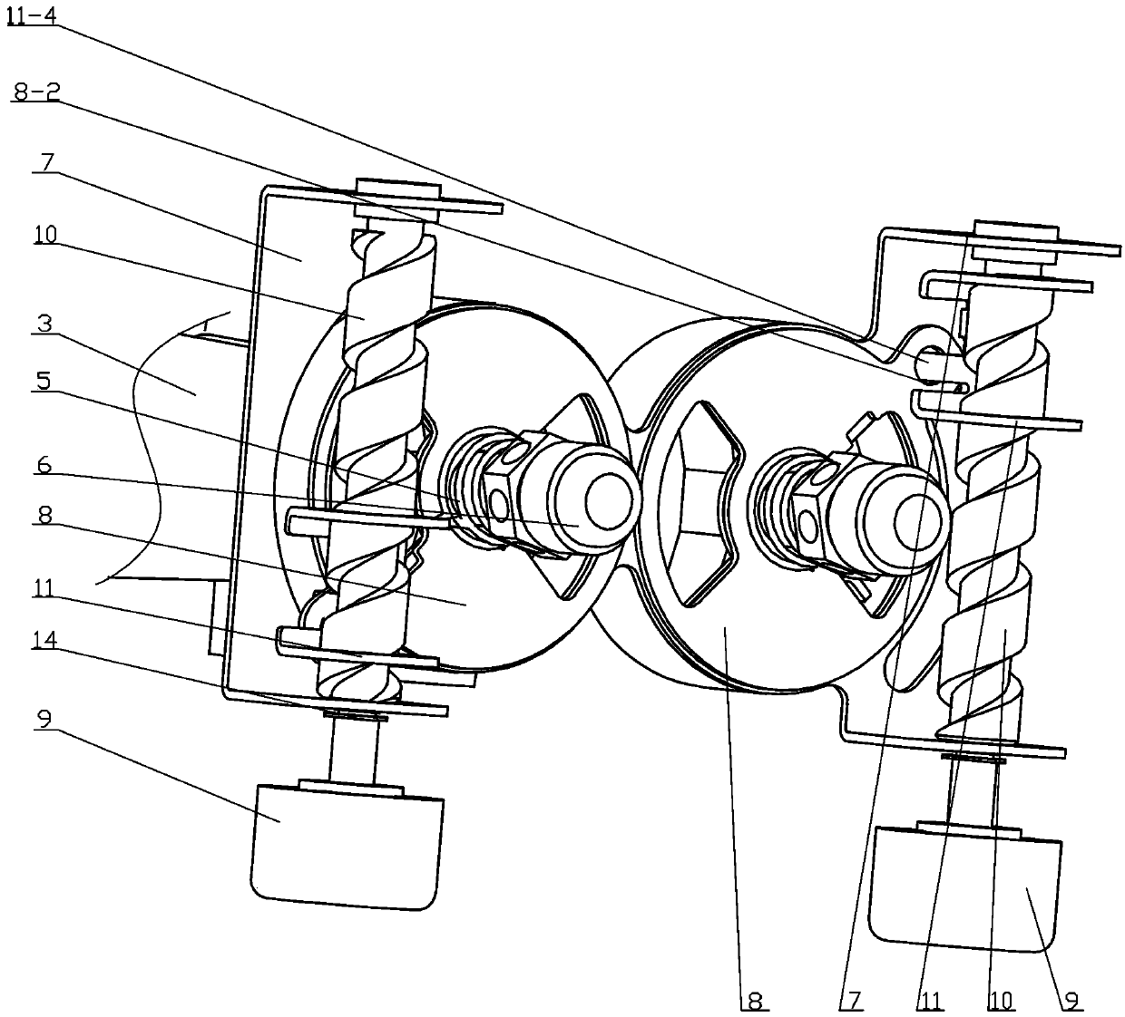 Air door adjusting device for gas stove