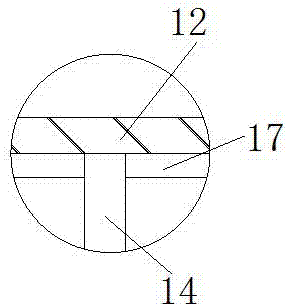 Grinding and dedusting device for hardware machining