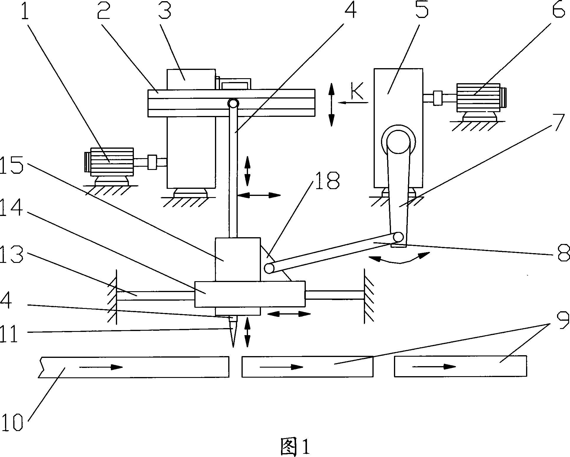 Flying shears with high speed and definite length