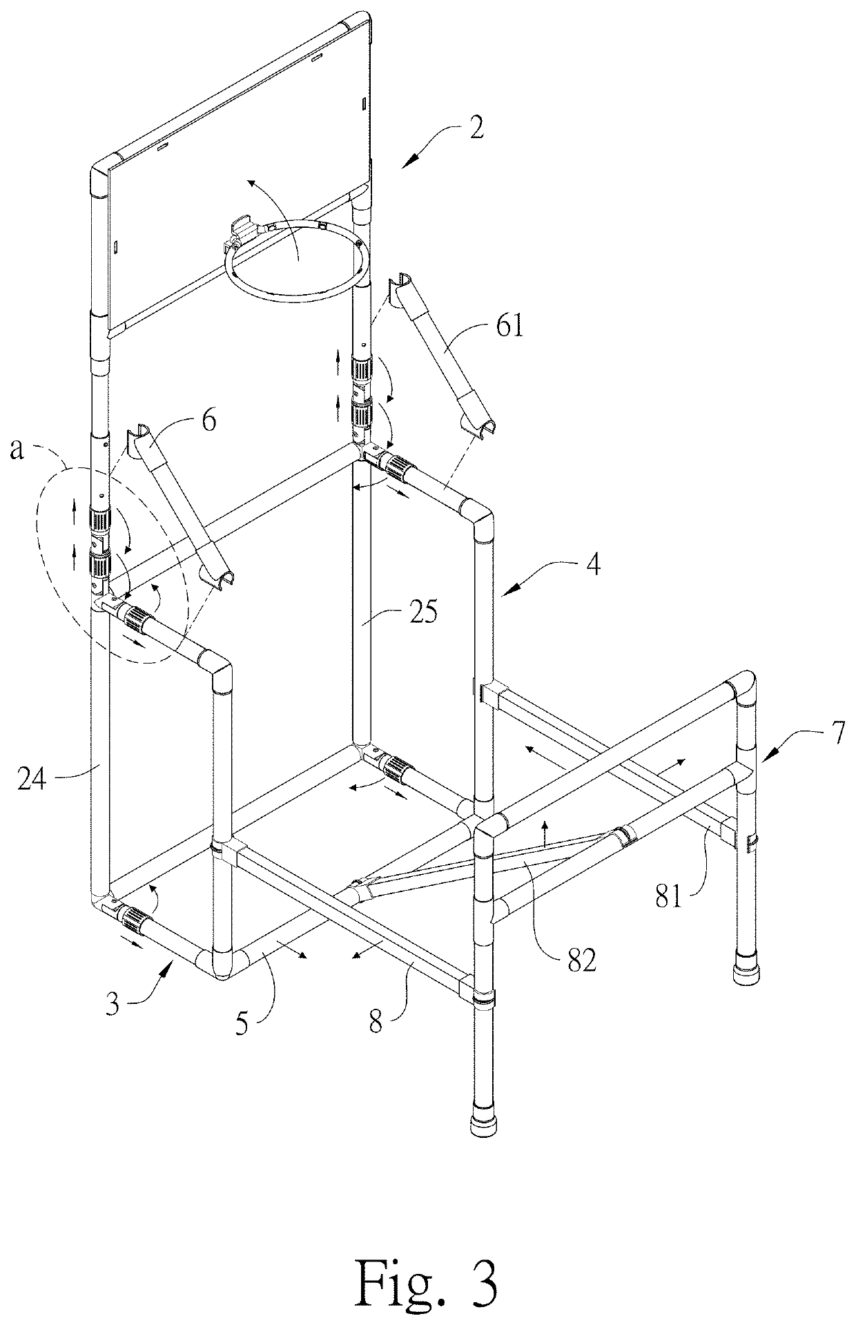 Foldable basketball stand