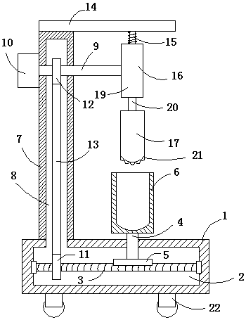 Chinese herb pounding device