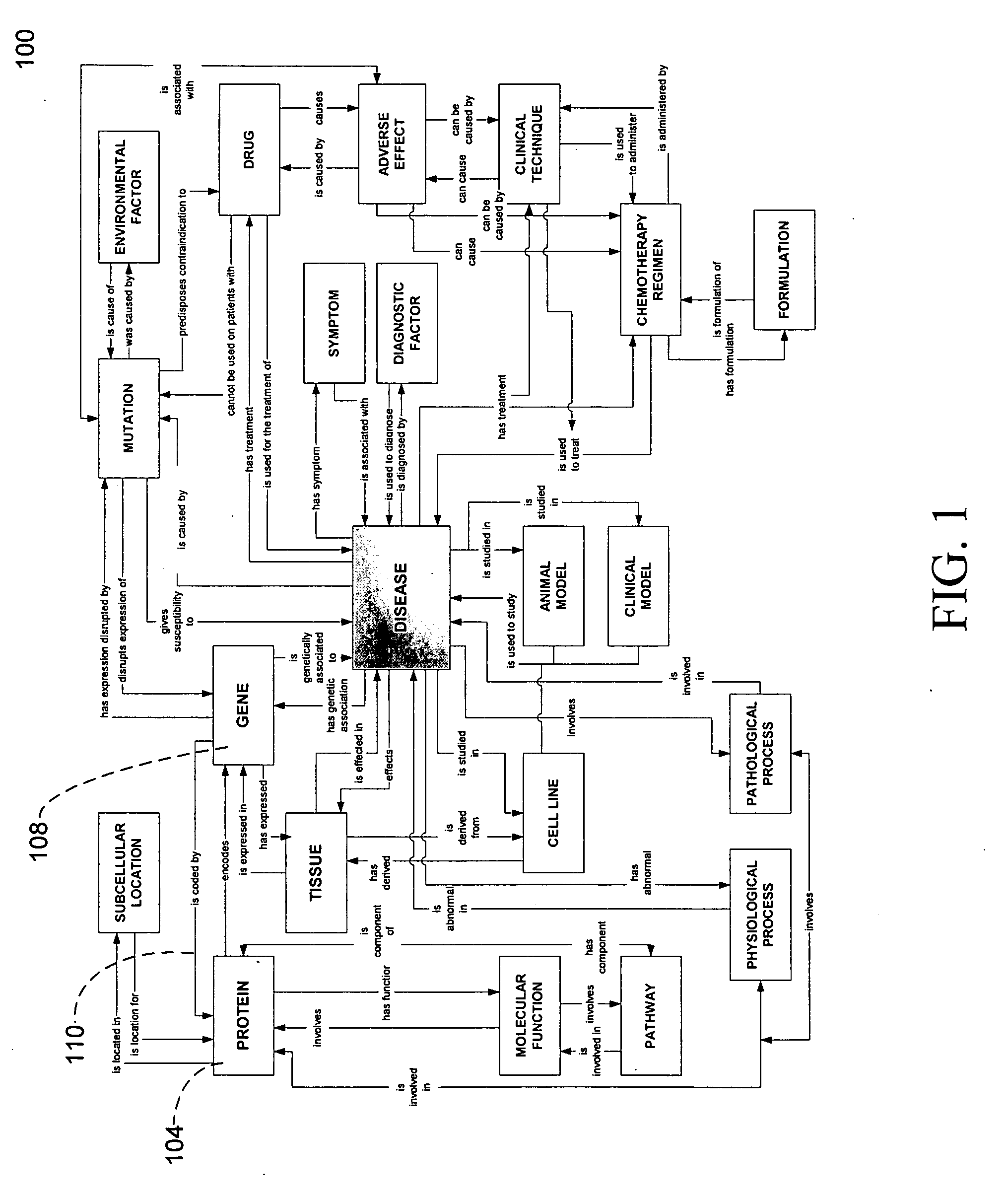 Multi-relational ontology structure