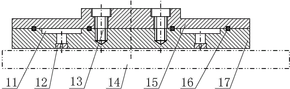 Air foot adopting direct air supply and provided with throttling nozzles and single floating plate