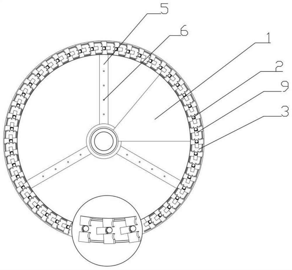 A single-ring porous construction device for integrally cutting uncured concrete pile heads