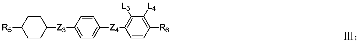 Negative liquid crystal composition and application thereof