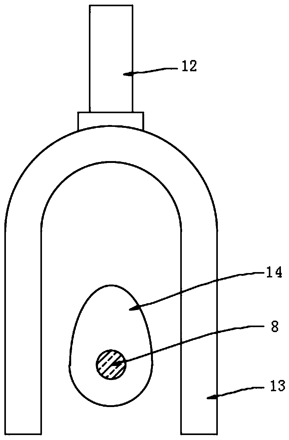 Vibrating blind sidewalk guide brick