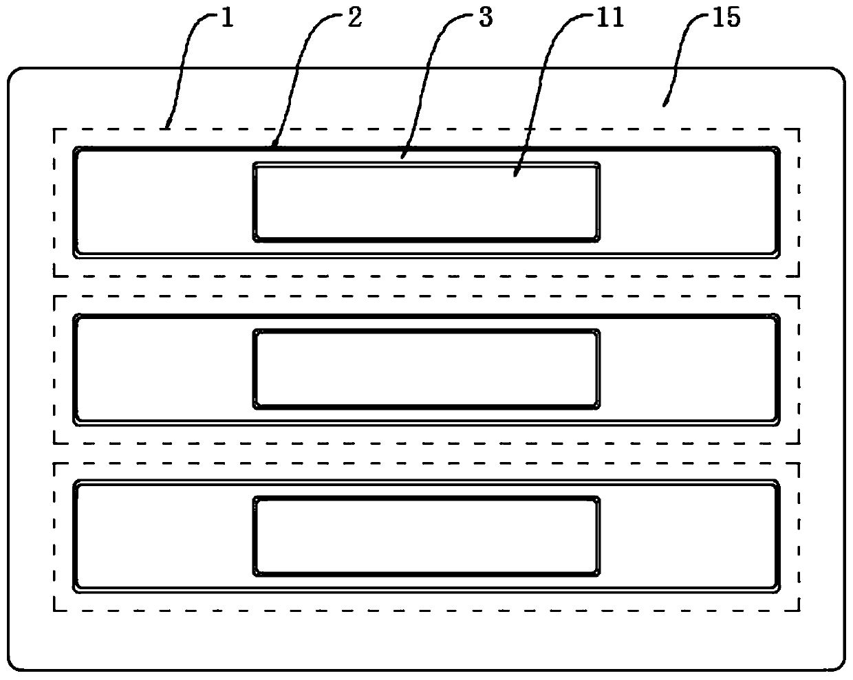 Vibrating blind sidewalk guide brick