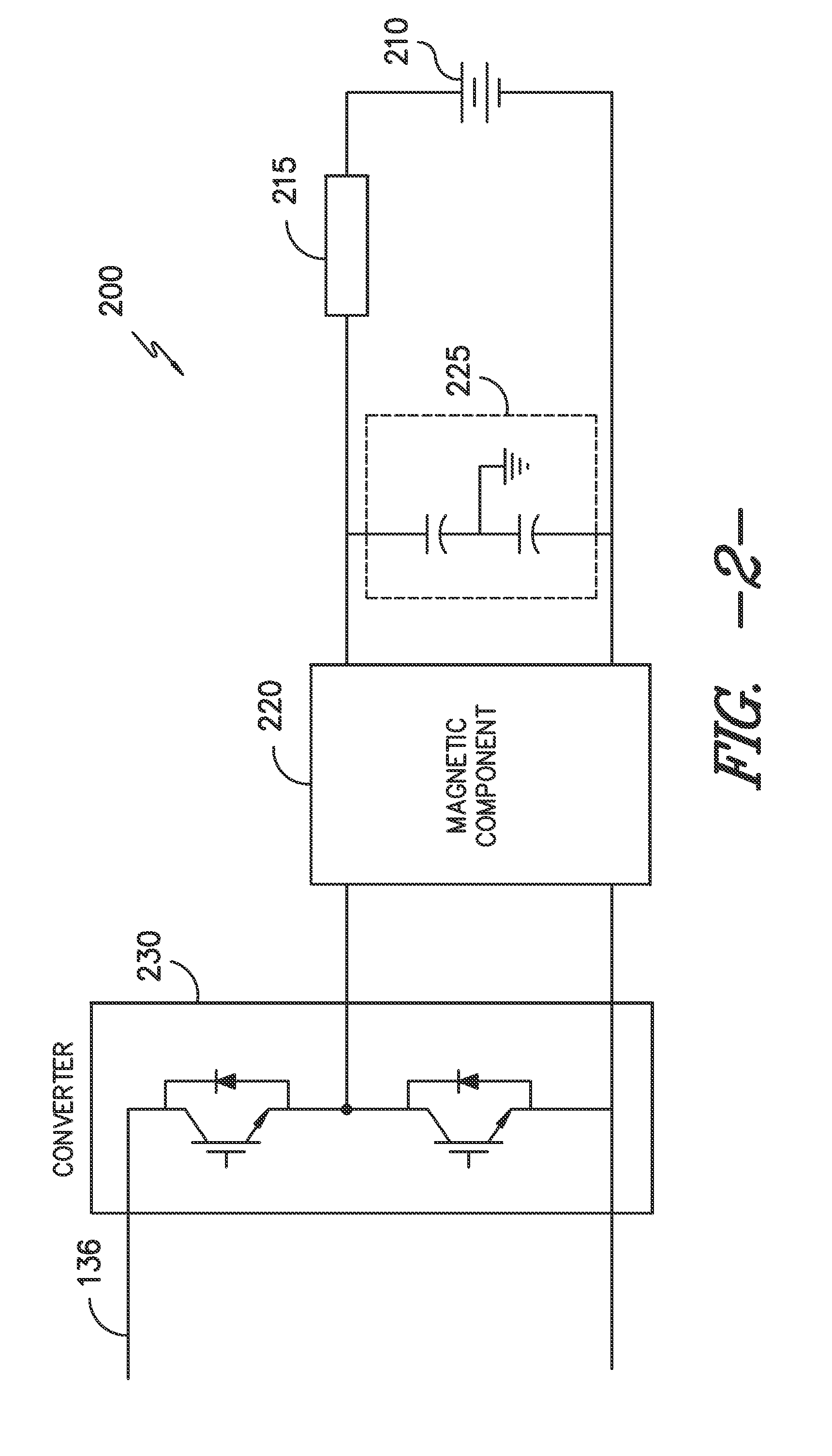 Magnetic structure combining normal mode and common mode inductance