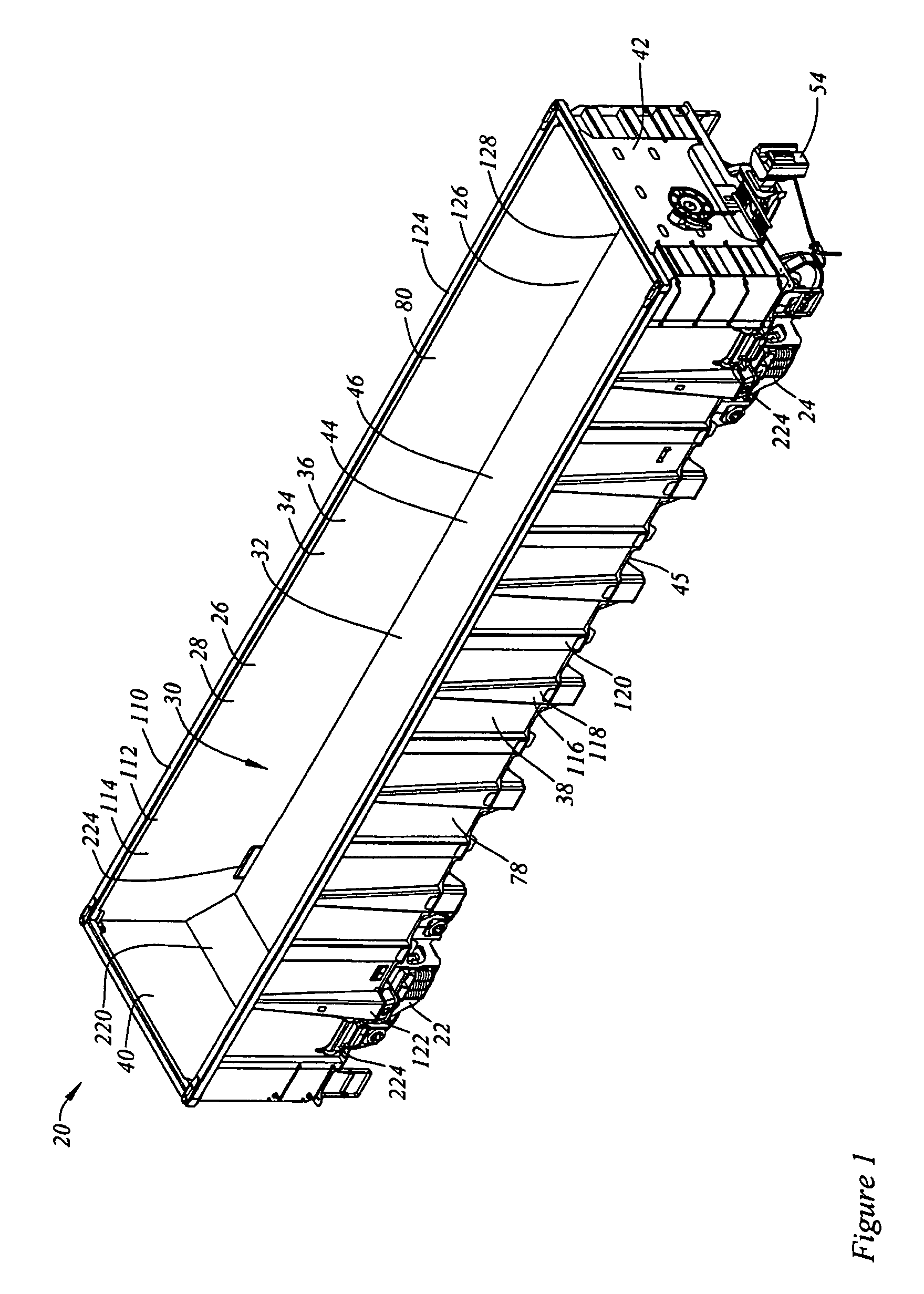 Rail road freight car structure