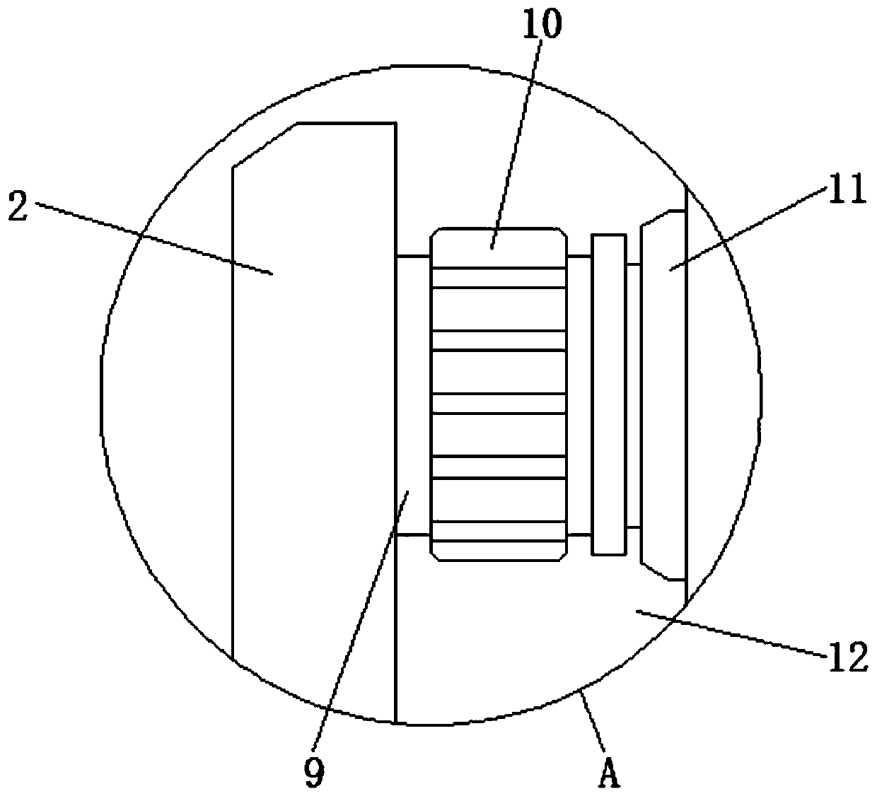 Externally-hung channel connecting piece