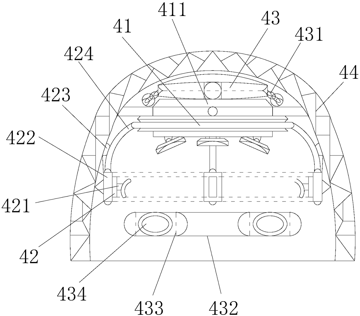 Helmet stabilizing device for emergency rescue and firefighting