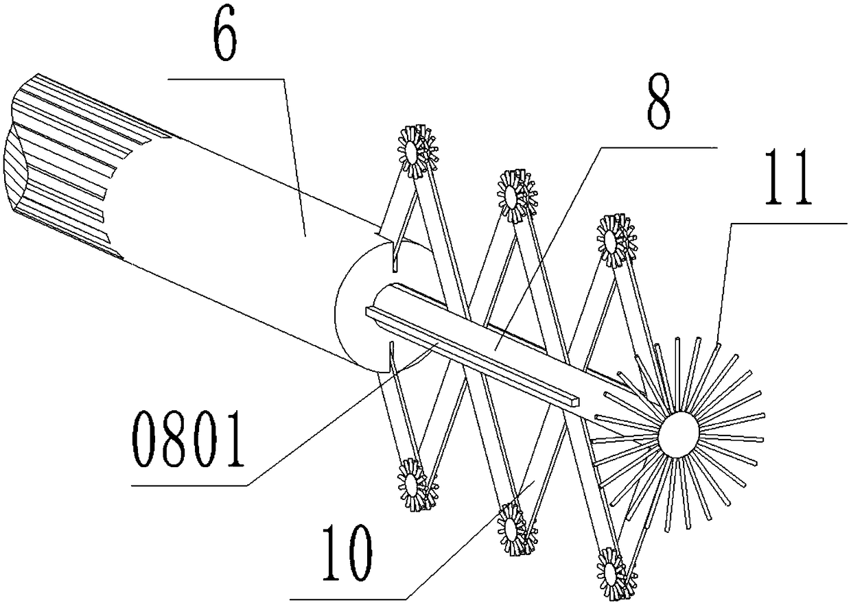 Deep blind hole cleaning device for mechanical production and maintenance