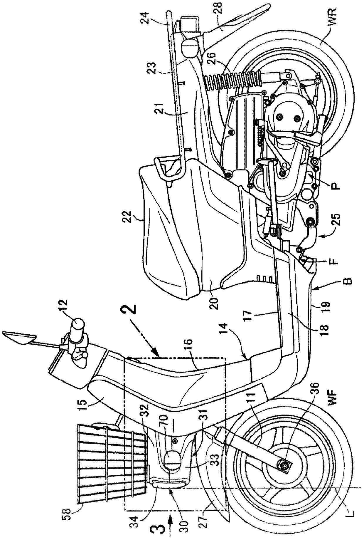 Headlamp Support Structure in Saddleback Vehicles