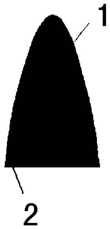 Aircraft radar stealth airfoil and production method thereof