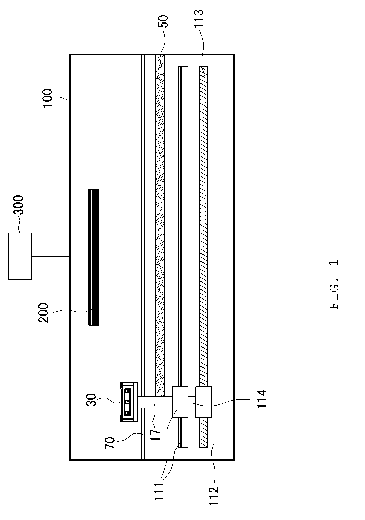 Deposition apparatus containing moving deposition source