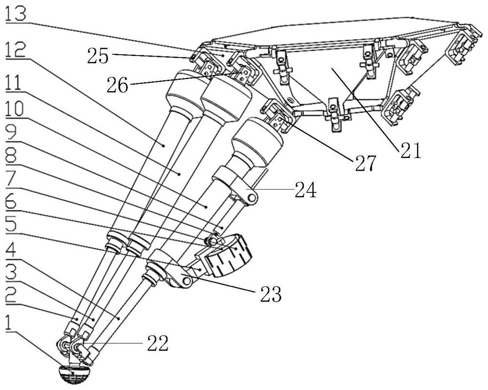 UP and UPS-based parallel structure wheel foot mobile robot