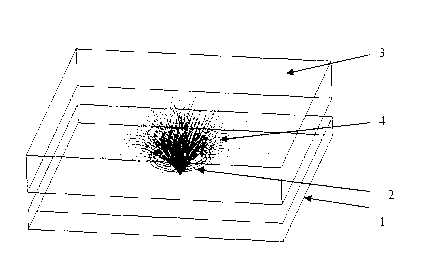 Eddy current detecting device used for performing metal defect detection and eddy current probe thereof