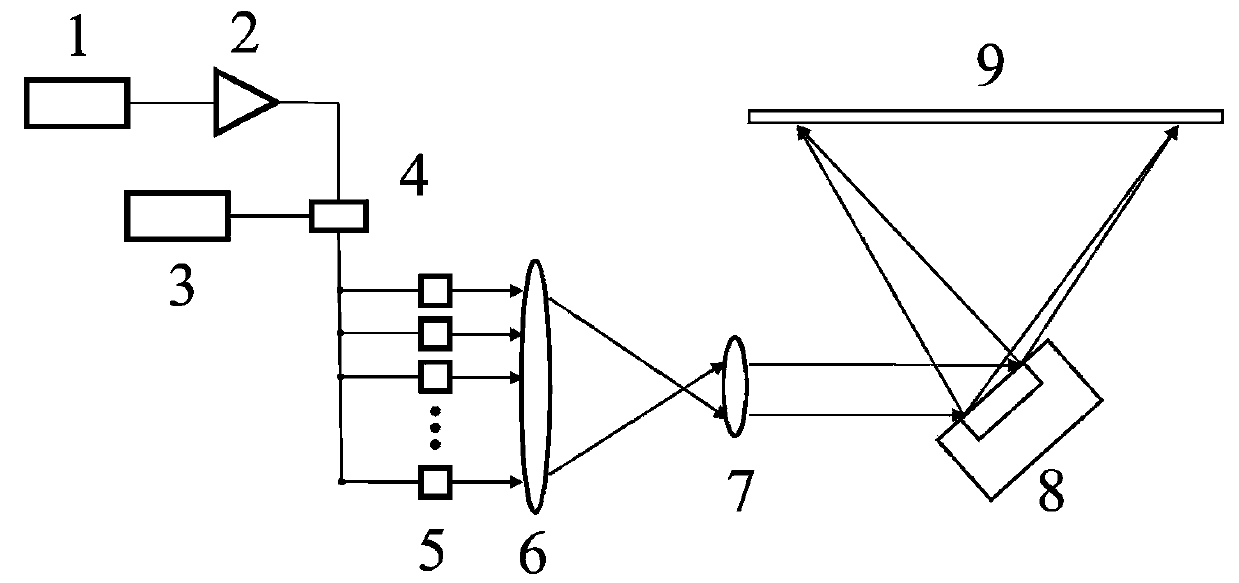 Method and device for eliminating speckle in laser display by chaotic circuit modulating laser