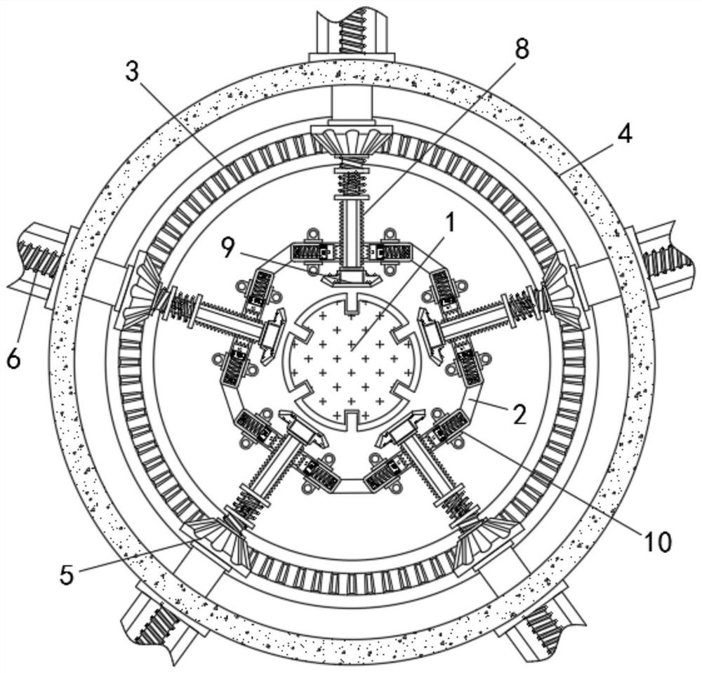 Clamping and fixing device for intelligent manufacturing hardware machining equipment