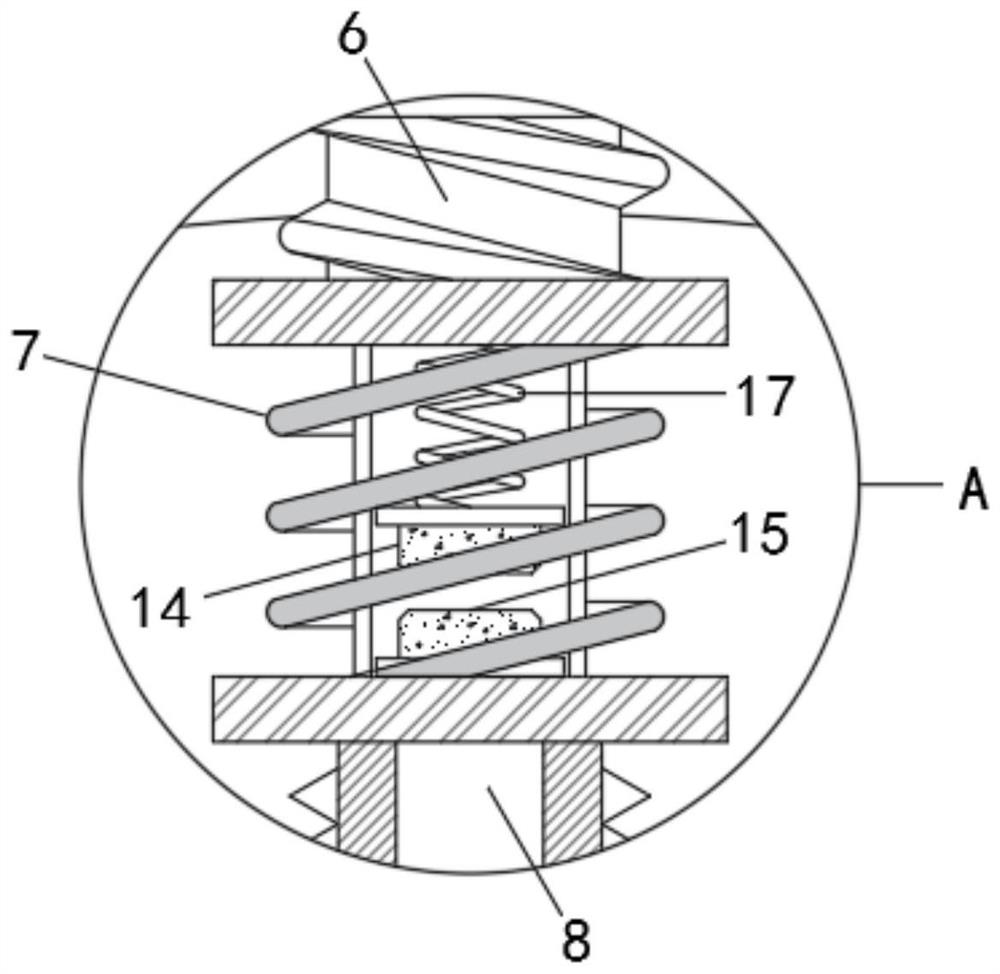 Clamping and fixing device for intelligent manufacturing hardware machining equipment