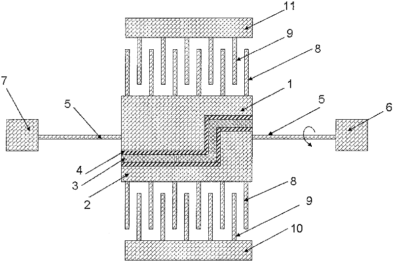 A kind of micro-torsion mirror with trench isolation mirror surface and its manufacturing method