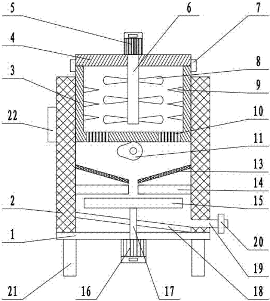 Vibration type material crushing and grinding integrated machine