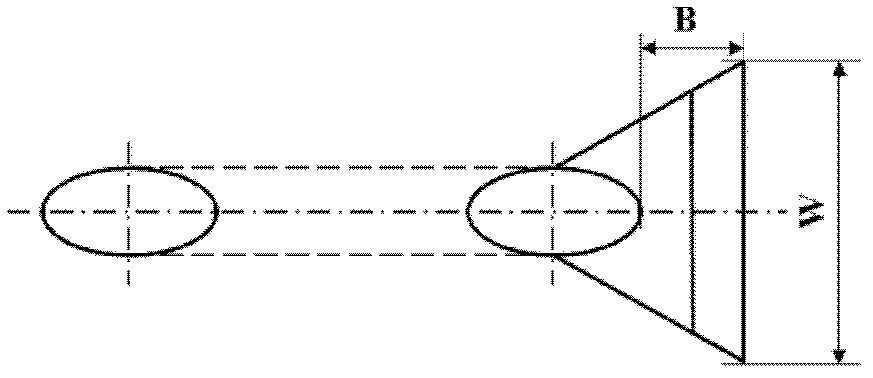 Discrete air film cooling hole shape