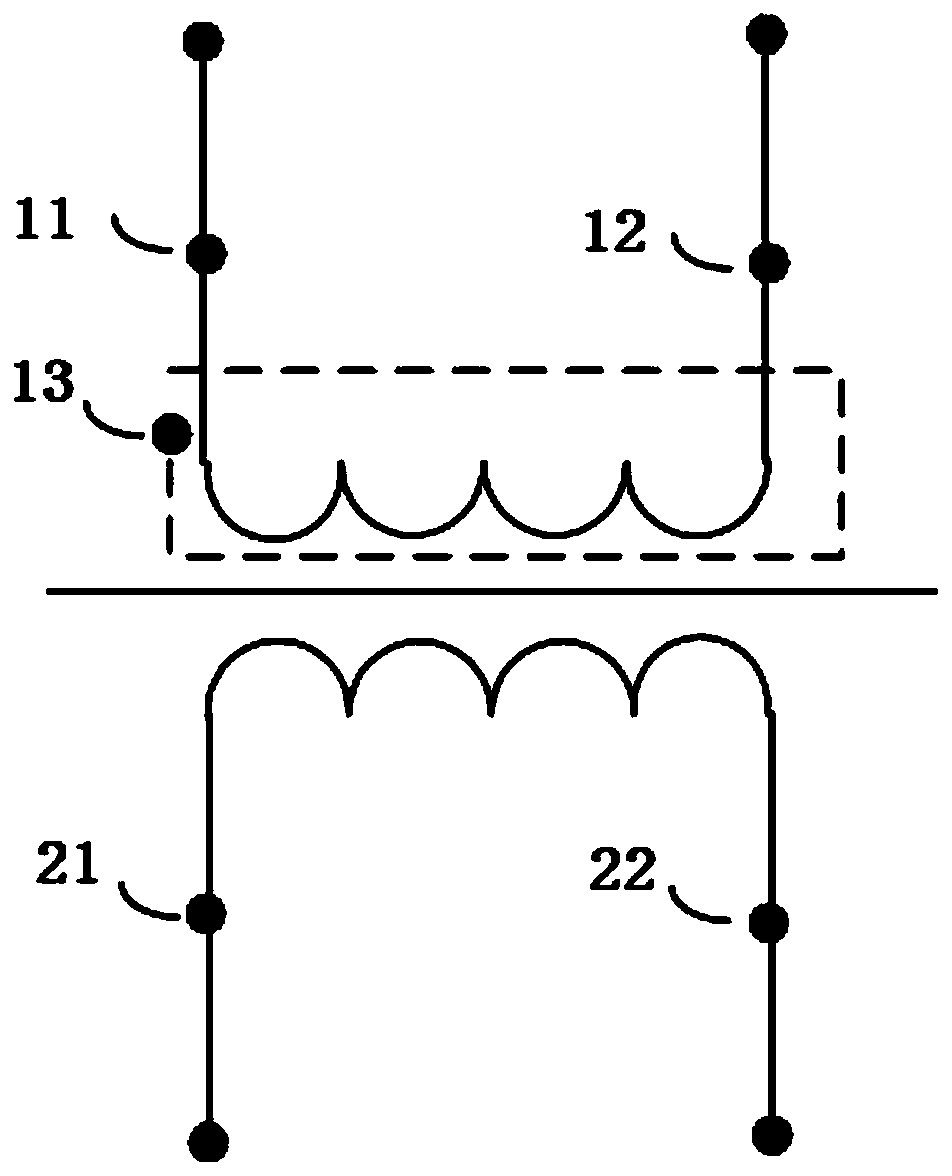 A lightning protection transformer