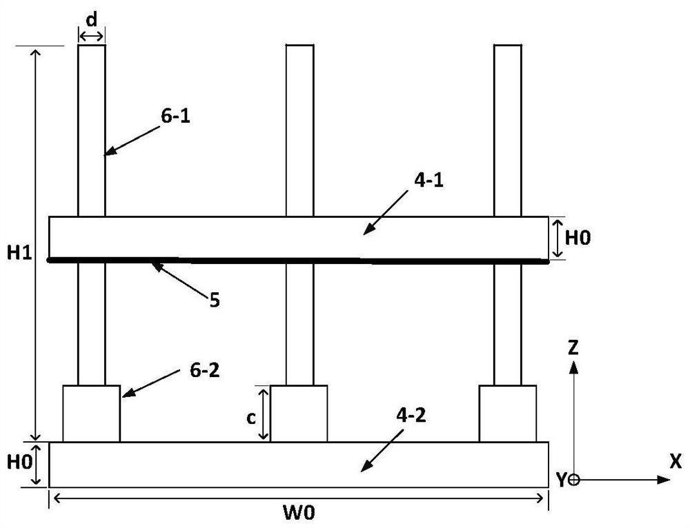 Wide-beam antenna based on pin-like monopoles