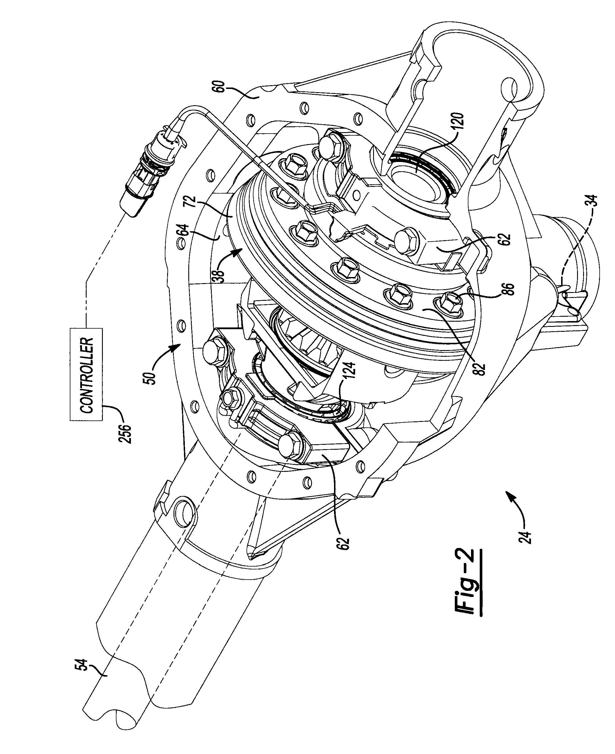 Electronic locking differential with direct locking state detection system