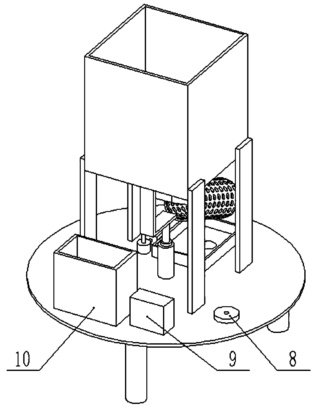 Rice washing device for rice processing