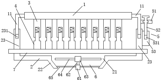 Water-cooling and air-cooling electronic power heat dissipation device