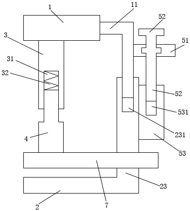 Water-cooling and air-cooling electronic power heat dissipation device