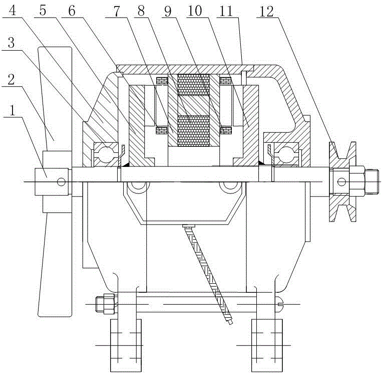 Electric-power generation all-in-one machine with radiator fan for tractor