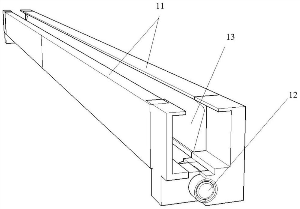 Large-capacity sample bearing device for hollow turbine blade detection