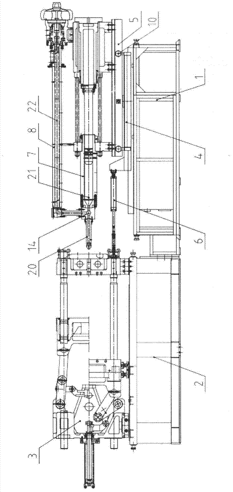 Bi-module-injection plastic extrusion and injecting molding machine