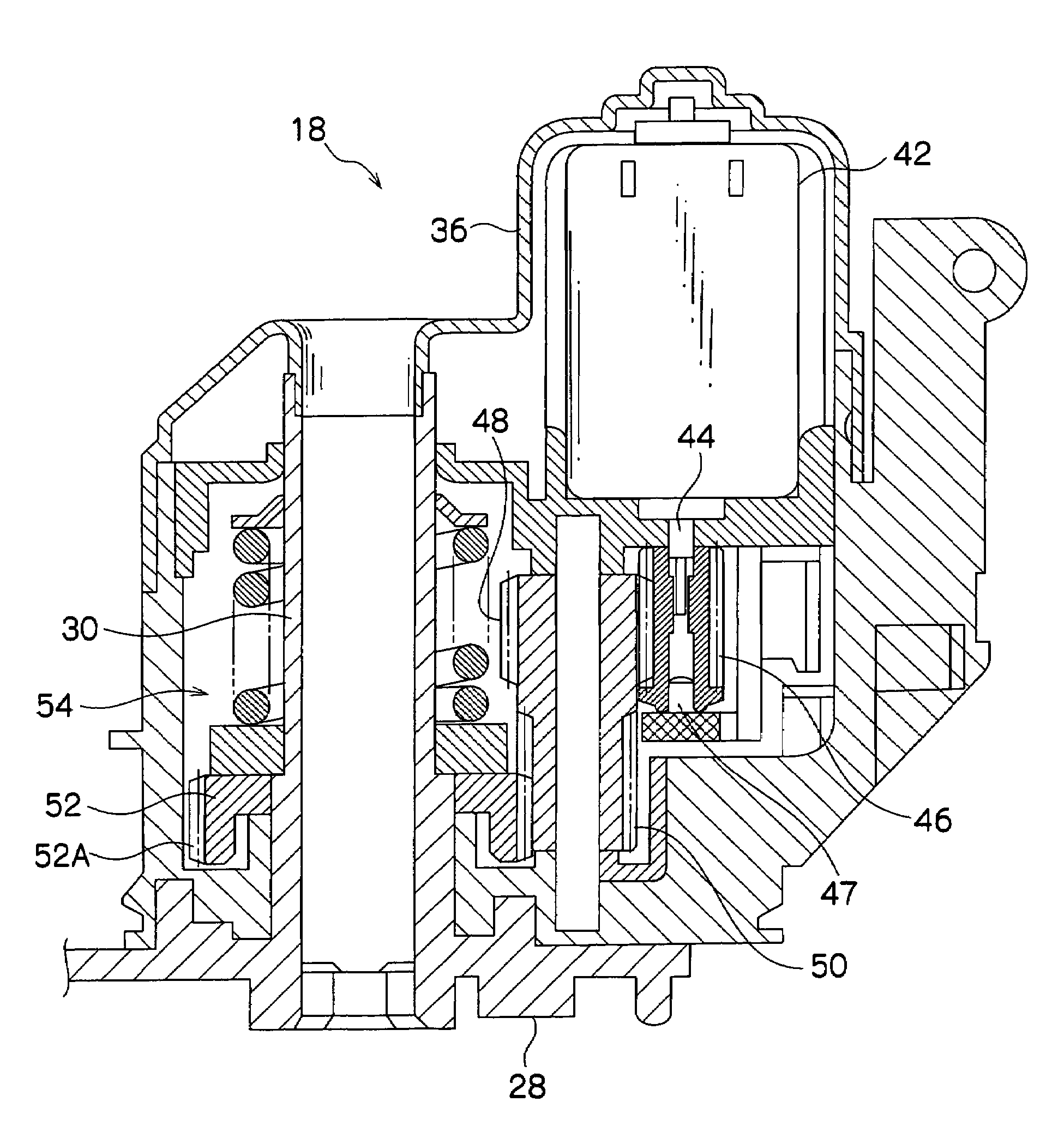 Retracting mechanism of vehicular outer mirror device