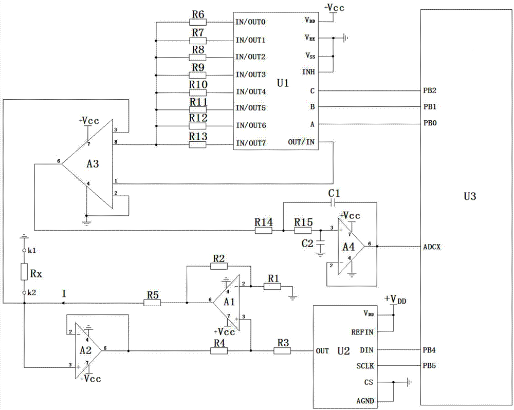 Minitype resistance measurement system