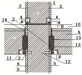 Prefabricated column connecting structure