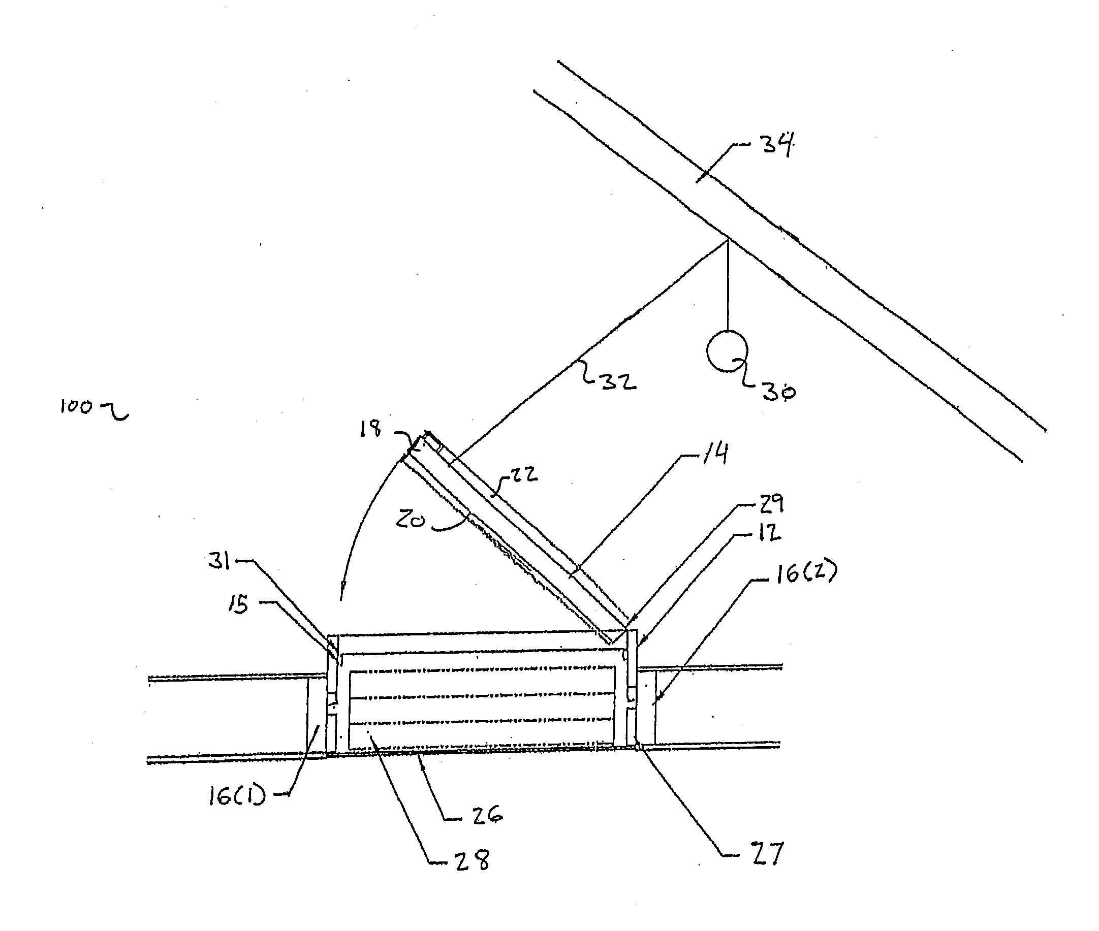 Insulated attic door