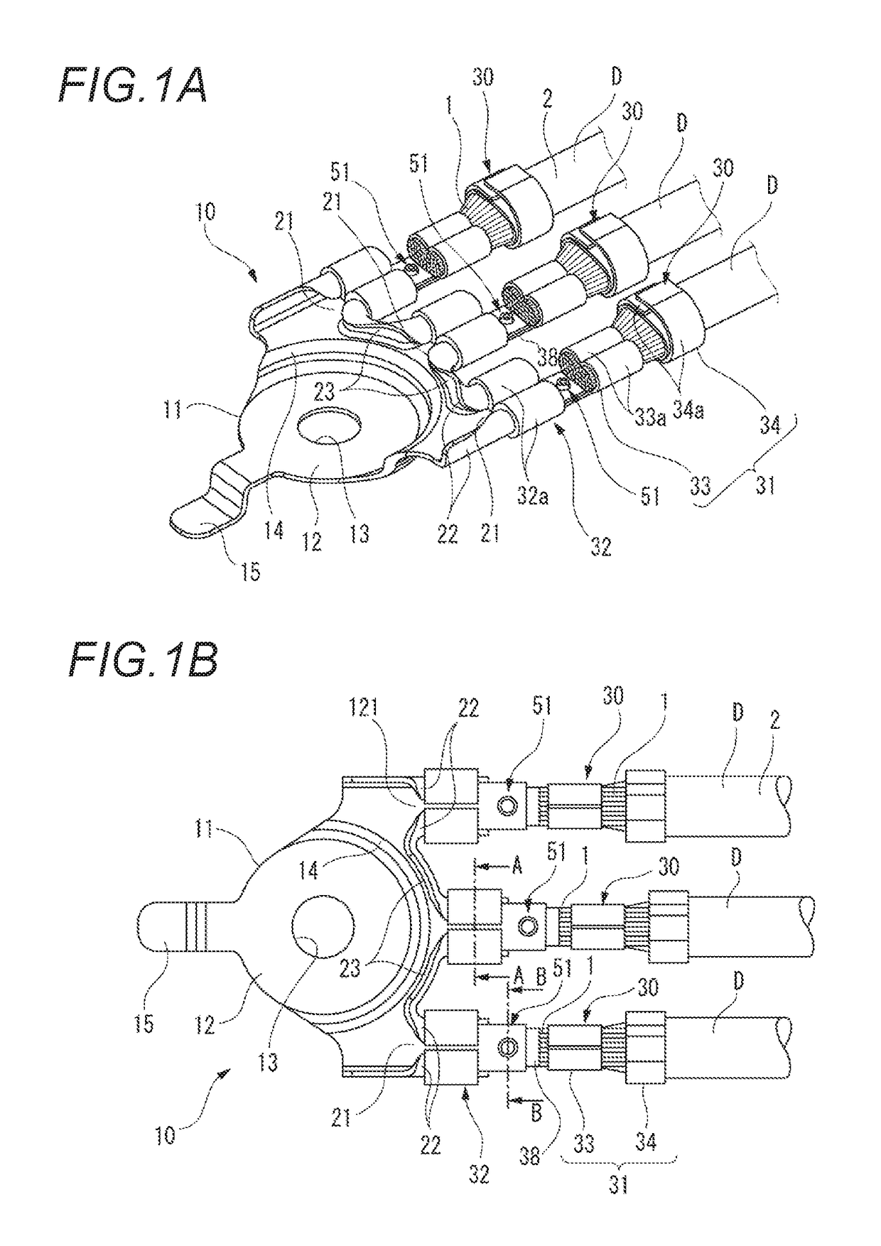 Connection structure for terminal fitting