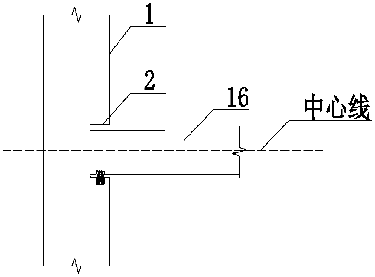 Full composite fabricated metro station underground wall and prefabricated middle plate joint and construction method