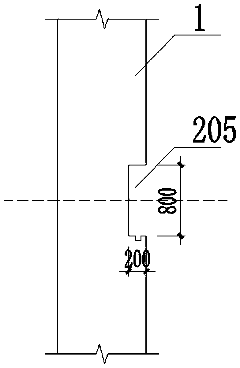 Full composite fabricated metro station underground wall and prefabricated middle plate joint and construction method