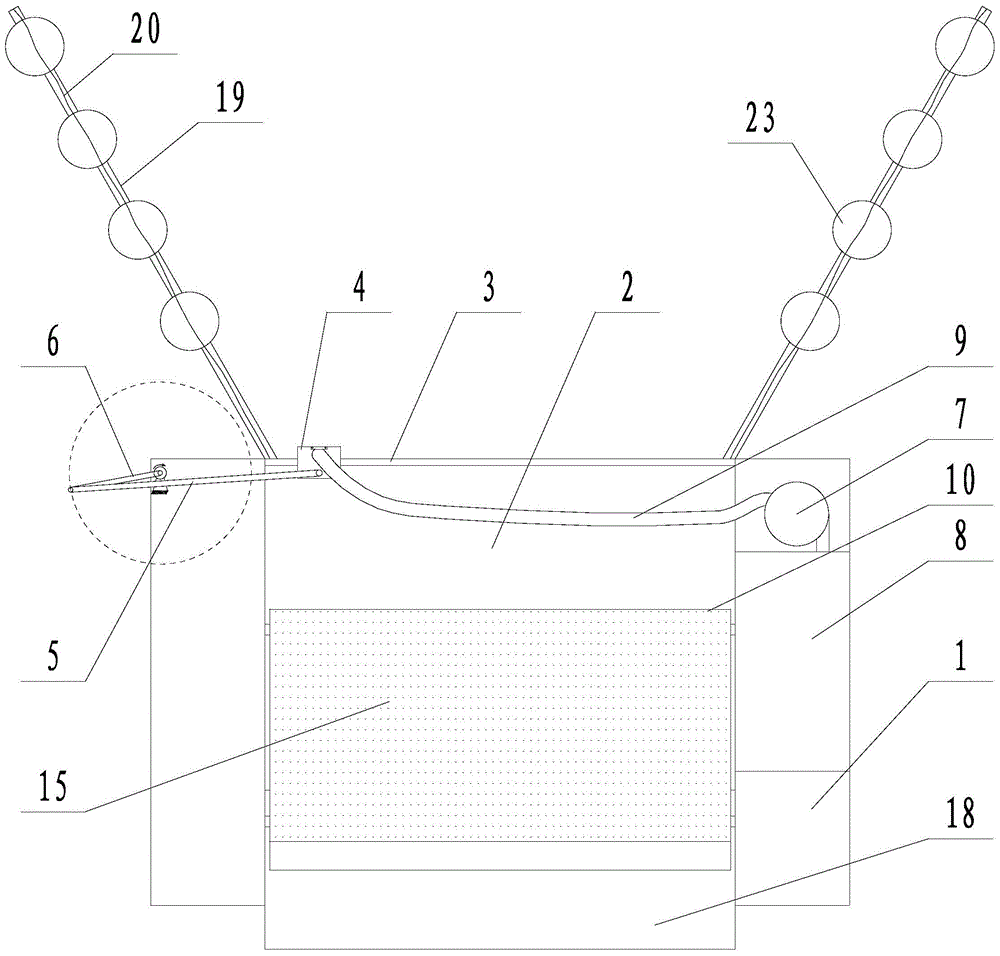 Ocean spilled oil collecting device