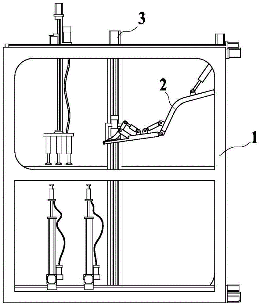 Material board sorting device of foam board