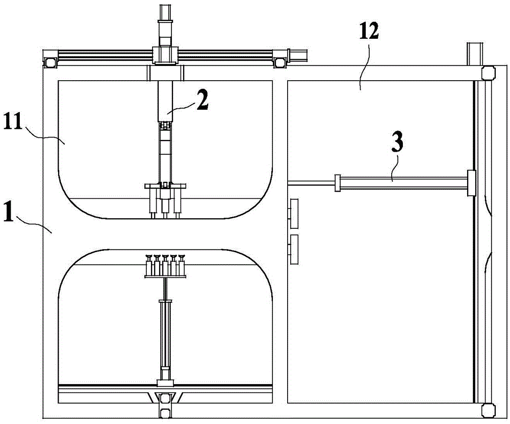 Material board sorting device of foam board