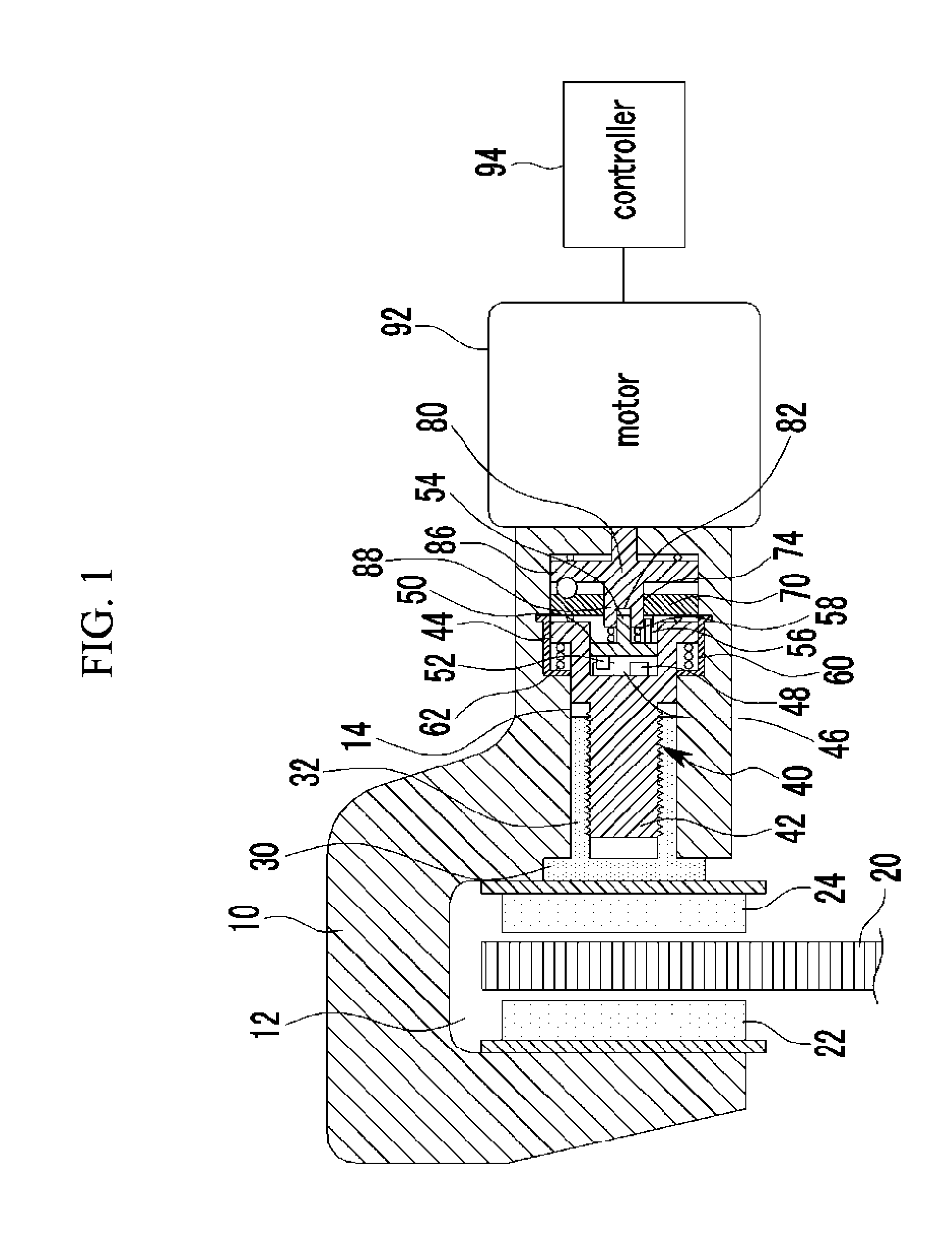 Electromotive brake system