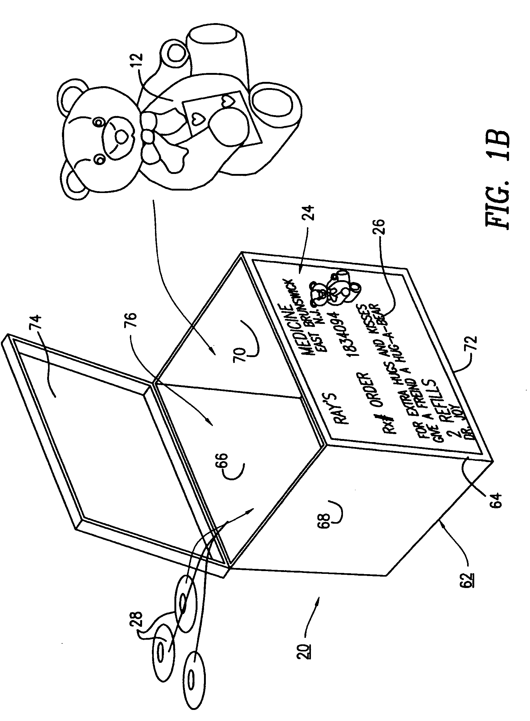 System for processing a prescription bottle containing a customized promotional message or greeting card message and method thereof