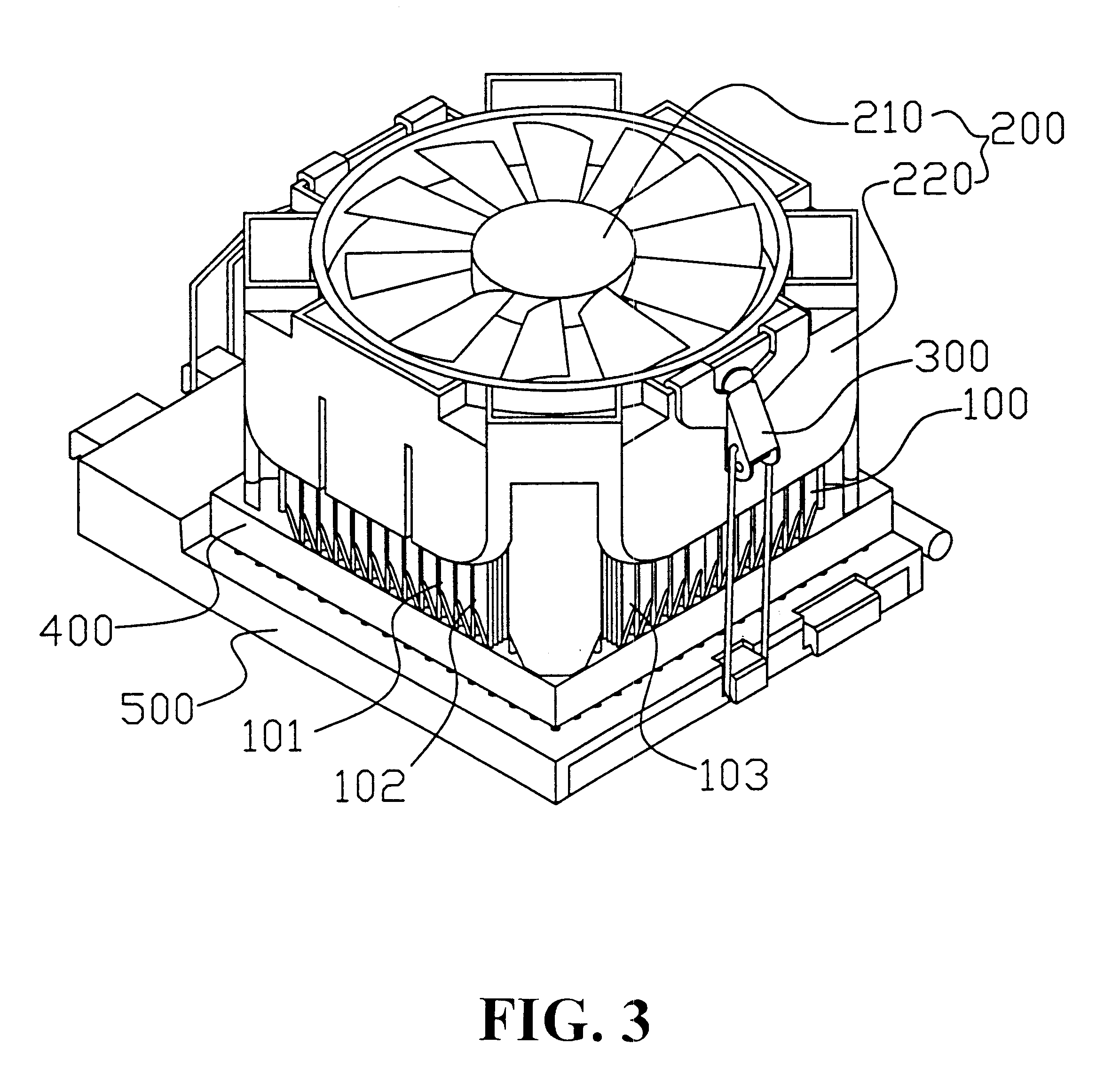 Structure of computer CPU heat dissipation module